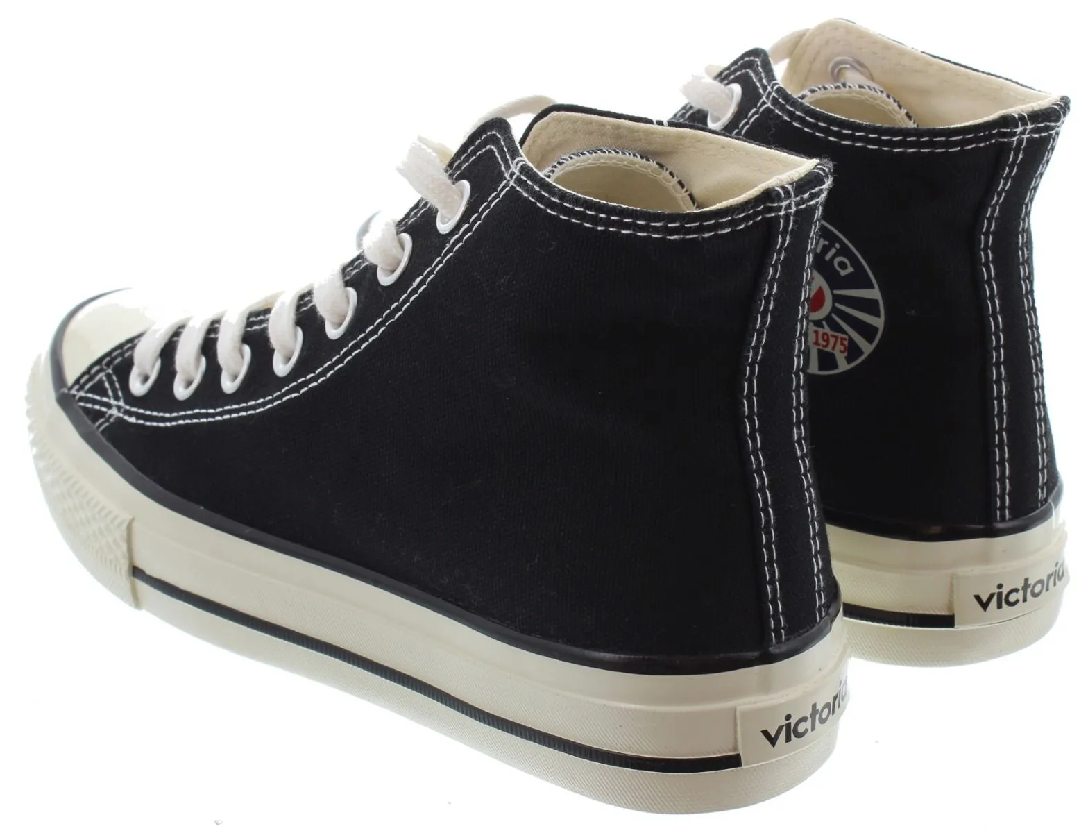 VICTORIA Ladies Tribu Canvas Boots In Black