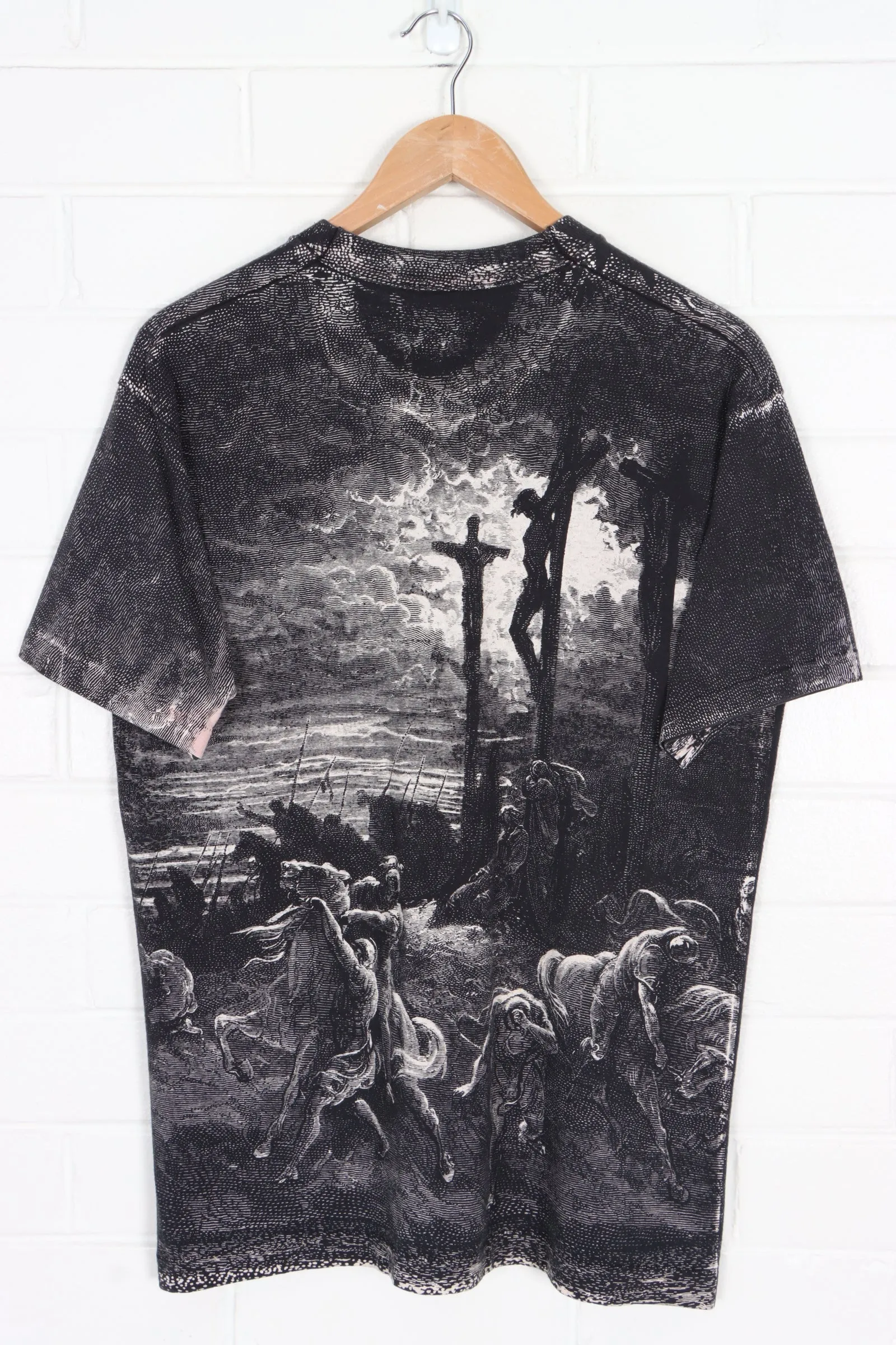 Vintage Jesus Gustave Dore Crucifixion Single Stitch T-Shirt USA Made (M-L)