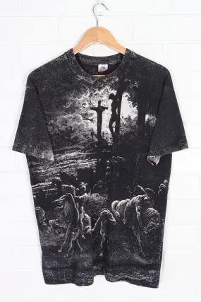 Vintage Jesus Gustave Dore Crucifixion Single Stitch T-Shirt USA Made (M-L)