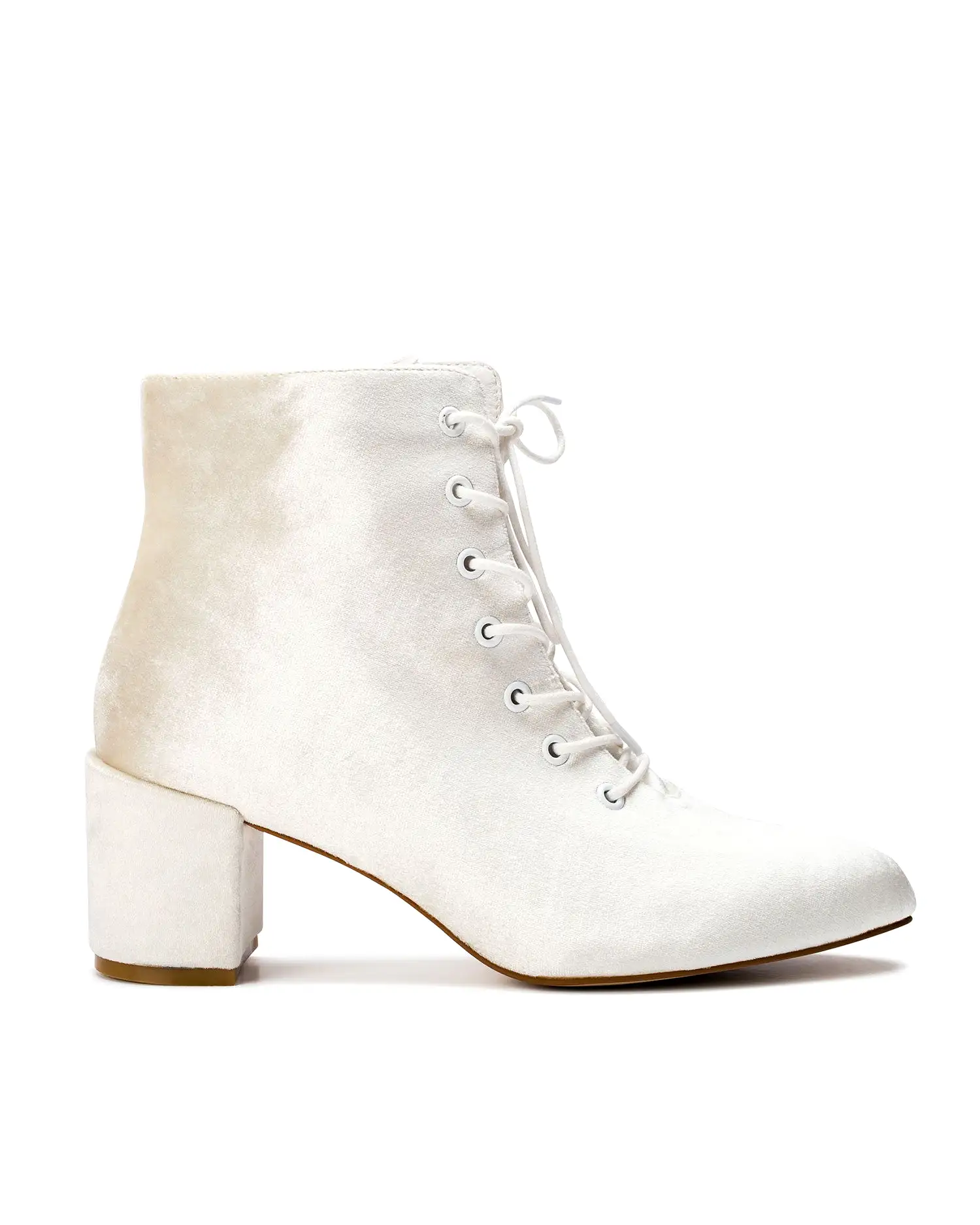 VOW - VELVET BRIDAL ANKLE BOOTIES