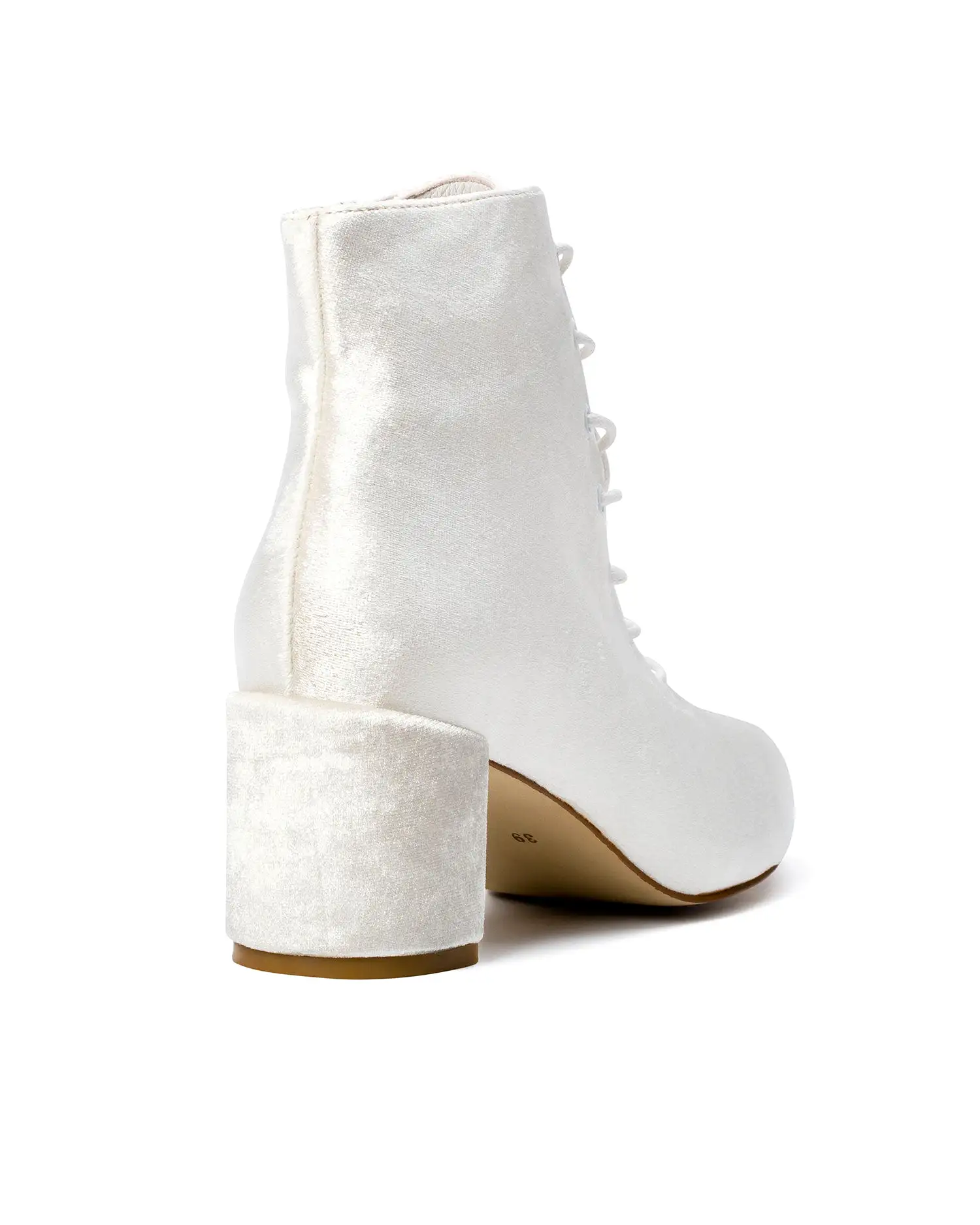 VOW - VELVET BRIDAL ANKLE BOOTIES