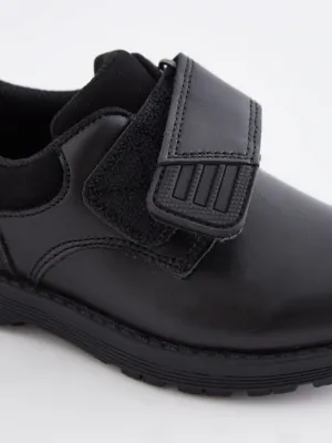 Wide Fit Black Leather School Shoes | School | George at ASDA