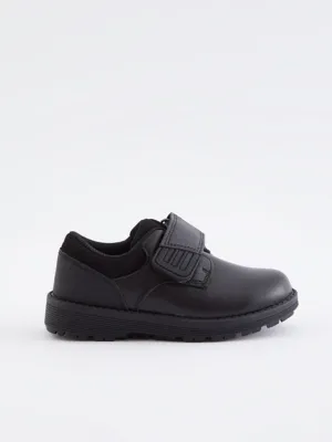 Wide Fit Black Leather School Shoes | School | George at ASDA