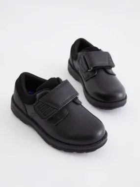 Wide Fit Black Leather School Shoes | School | George at ASDA