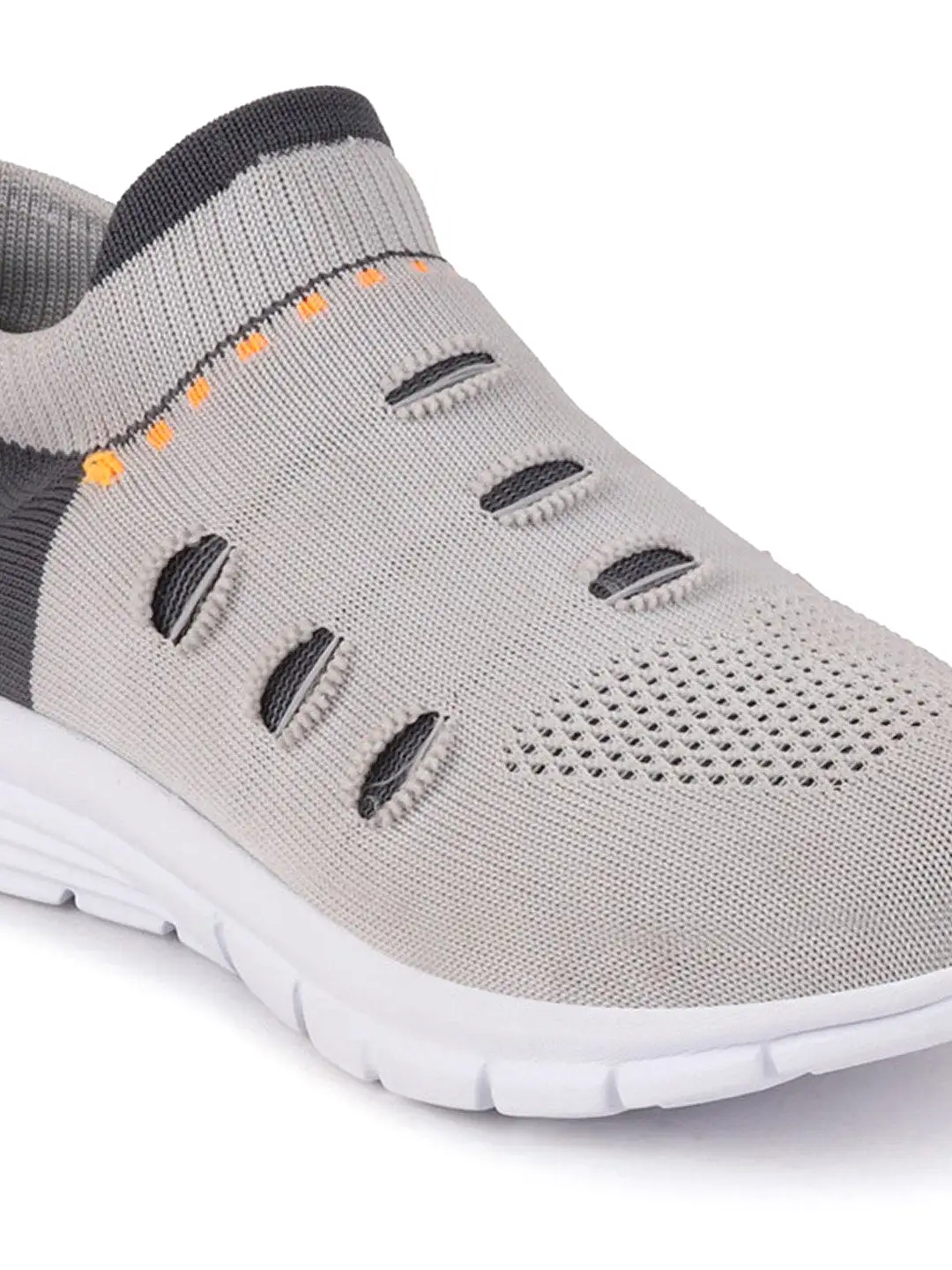 Women Grey Sports Slip-On Walking Shoes