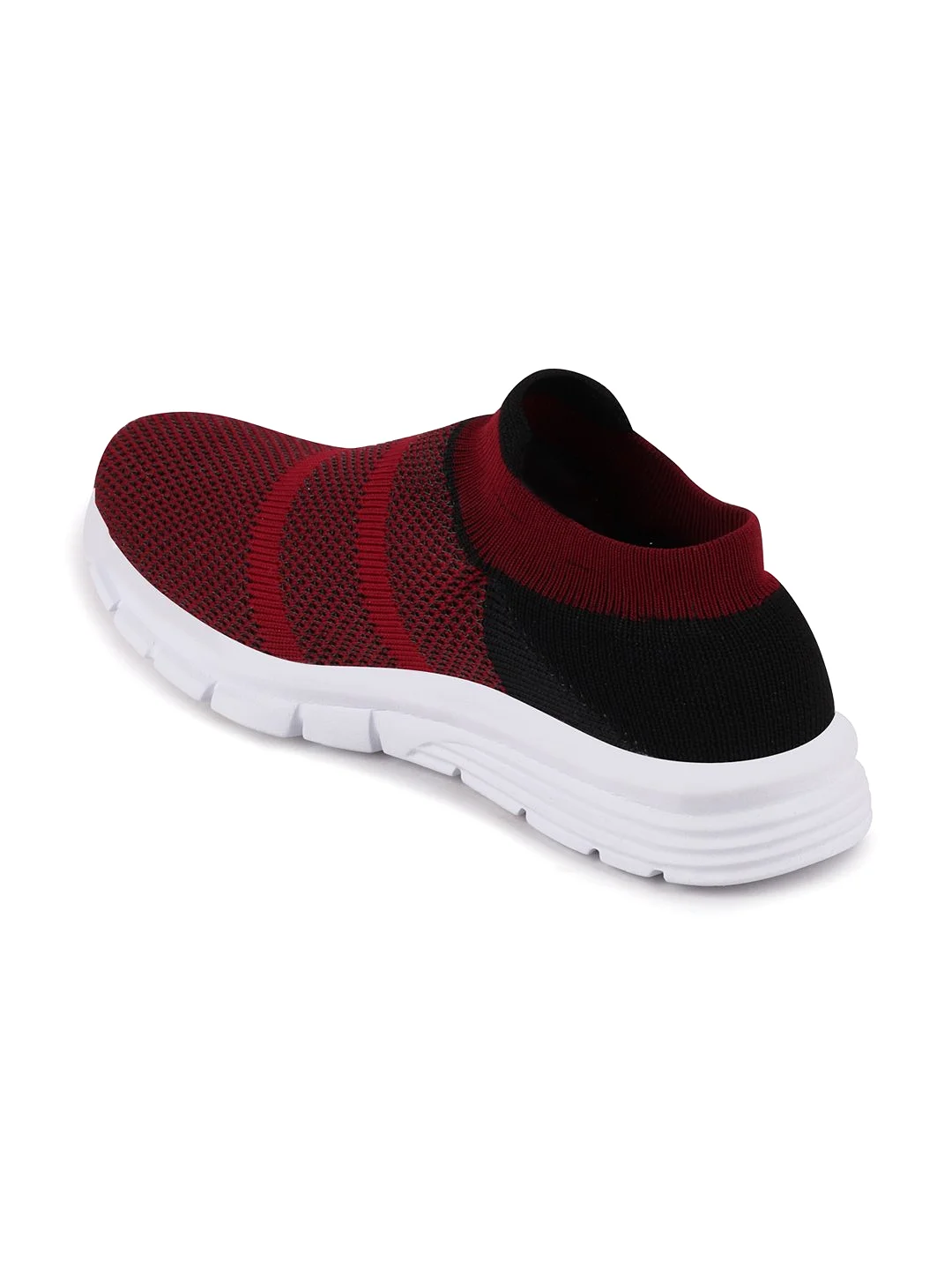 Women Maroon Sports Slip-On Outdoor Walking Shoes