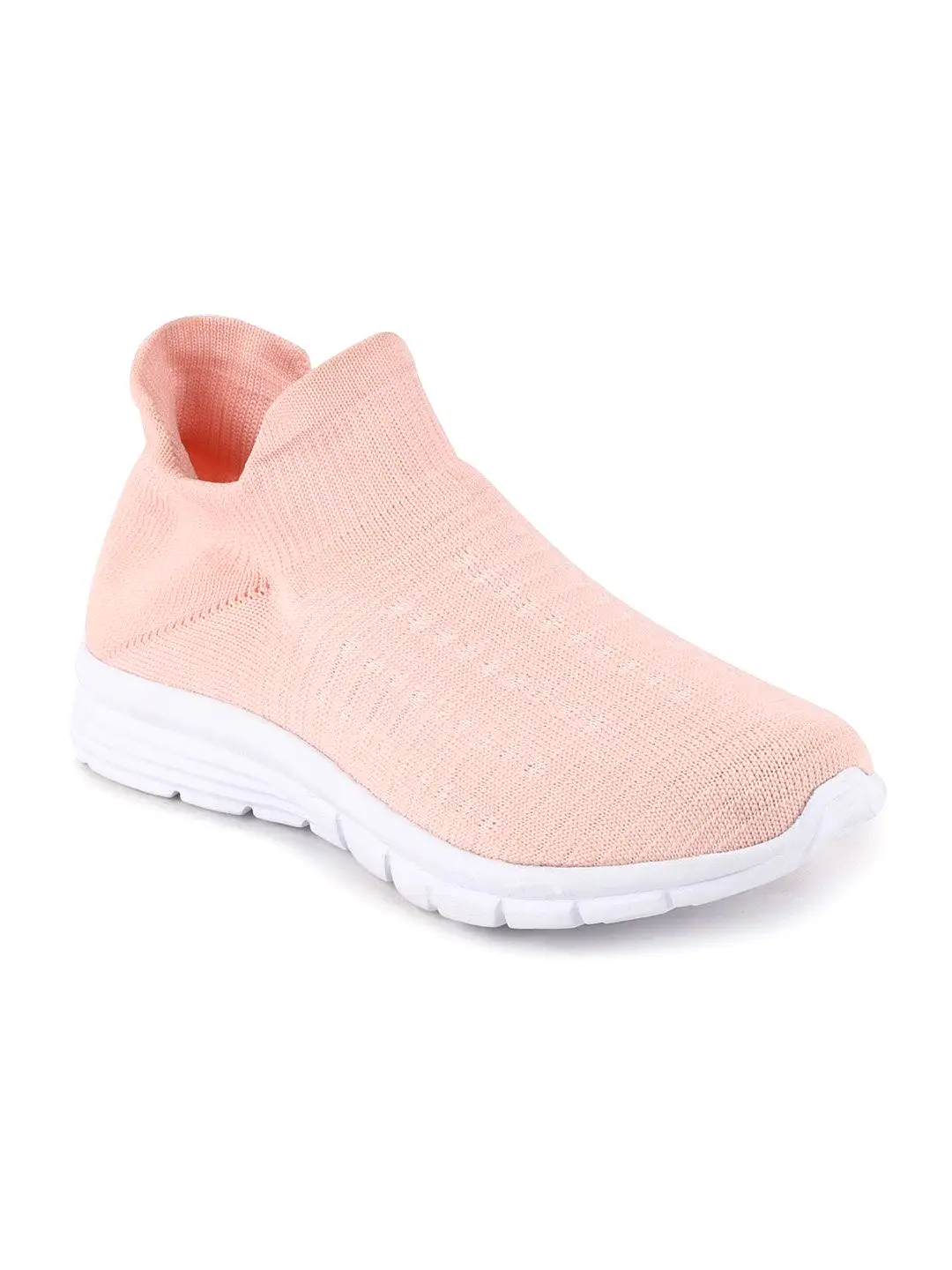 Women Pink Sports Slip-On Walking Shoes