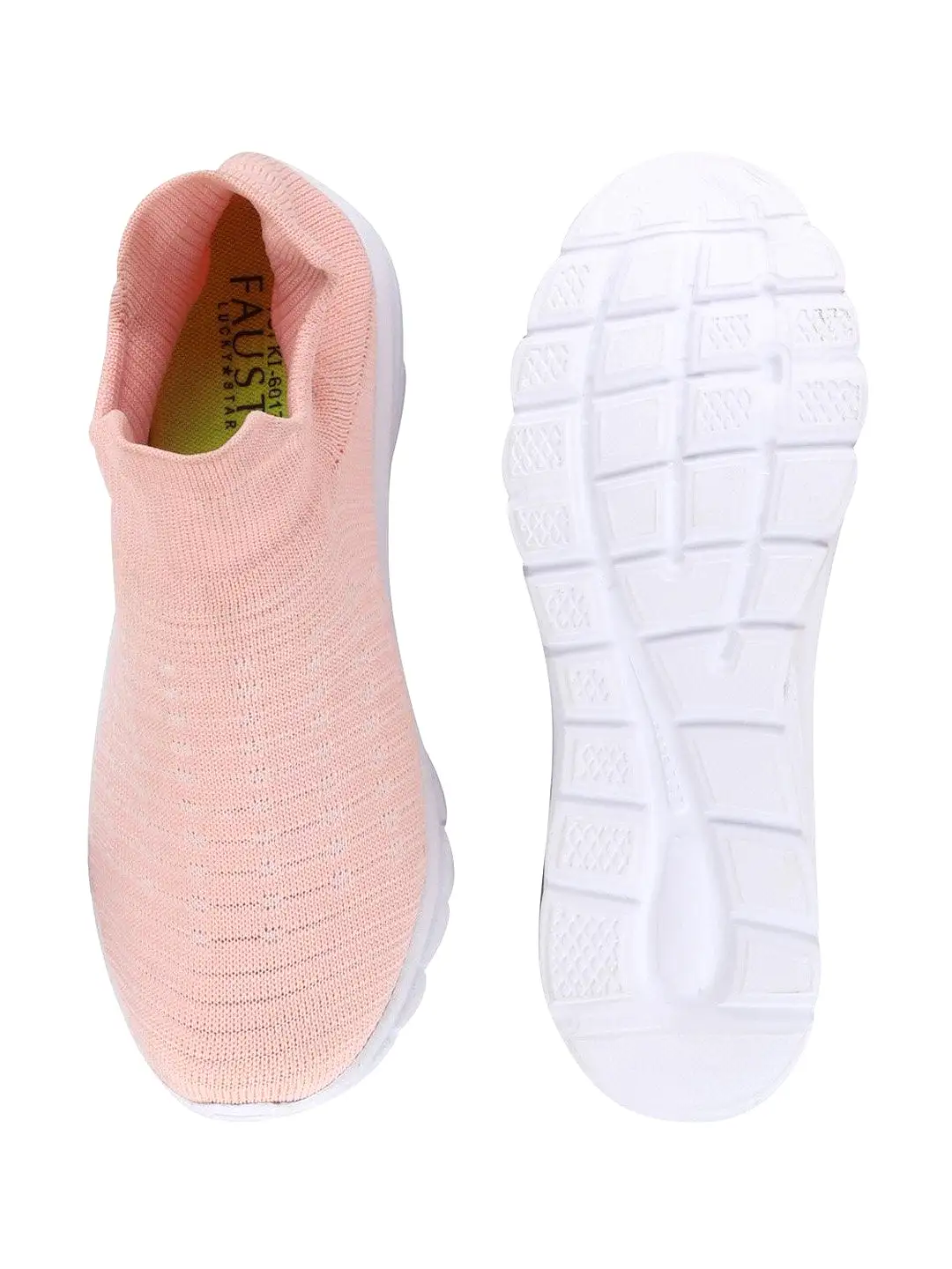 Women Pink Sports Slip-On Walking Shoes