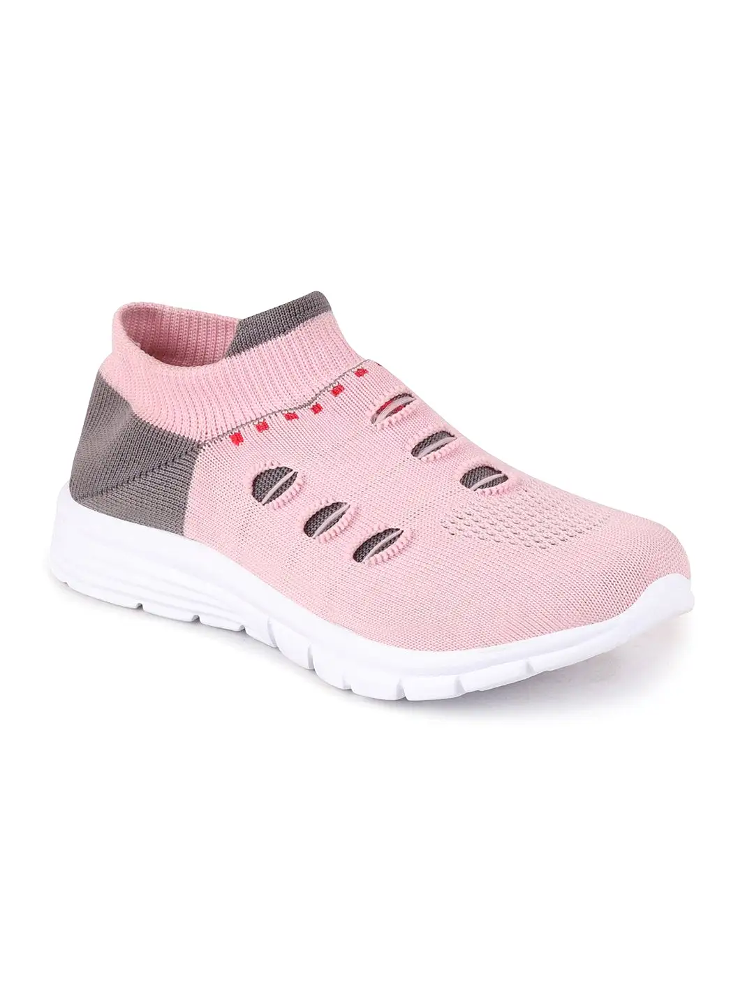 Women Pink Sports Slip-On Walking Shoes