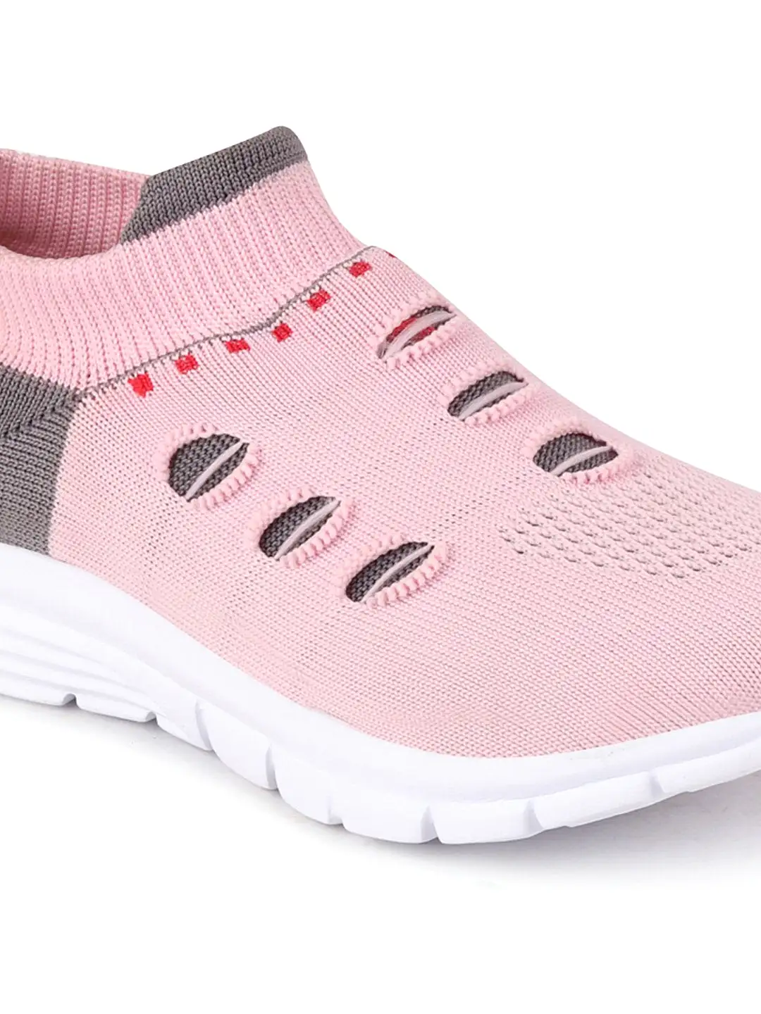 Women Pink Sports Slip-On Walking Shoes