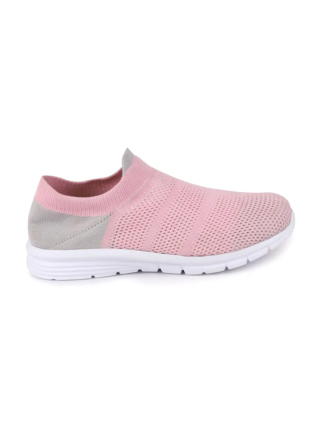 Women Pink Sports Slip-On Walking Shoes