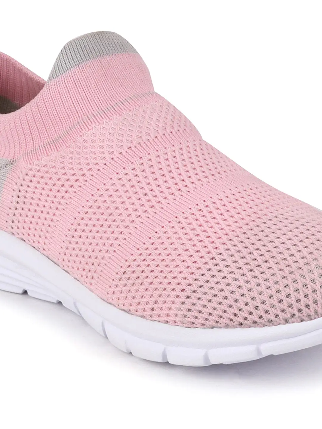 Women Pink Sports Slip-On Walking Shoes