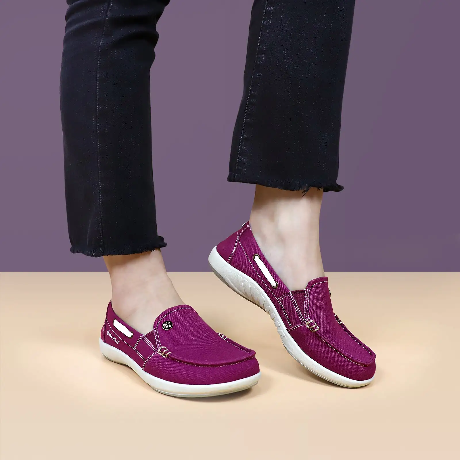 Women's Canvas Loafer Shoes