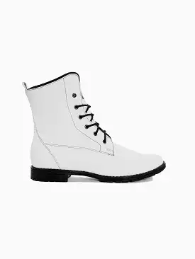 Workers No. 2 Desserto Cactus Vegan Leather Boots | White