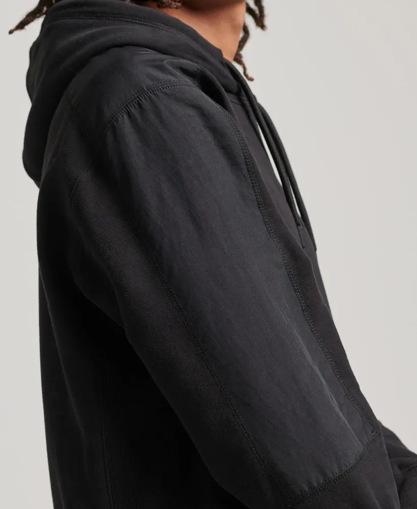 XP-D Hybrid Fabric Mix Hoodie | Black