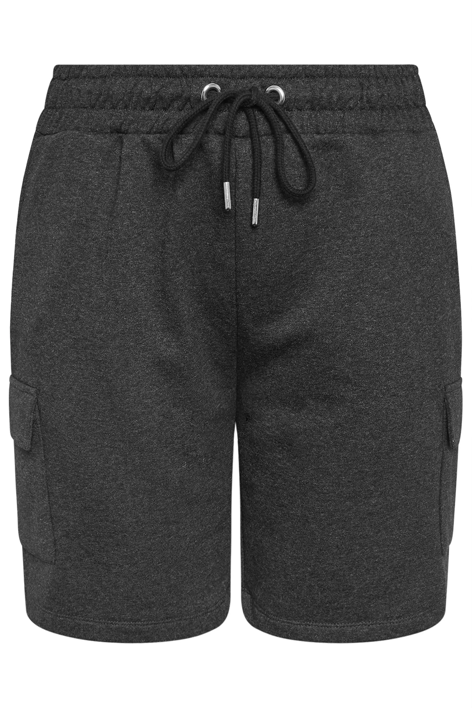 YOURS Curve Charcoal Grey Cargo Jogger Shorts