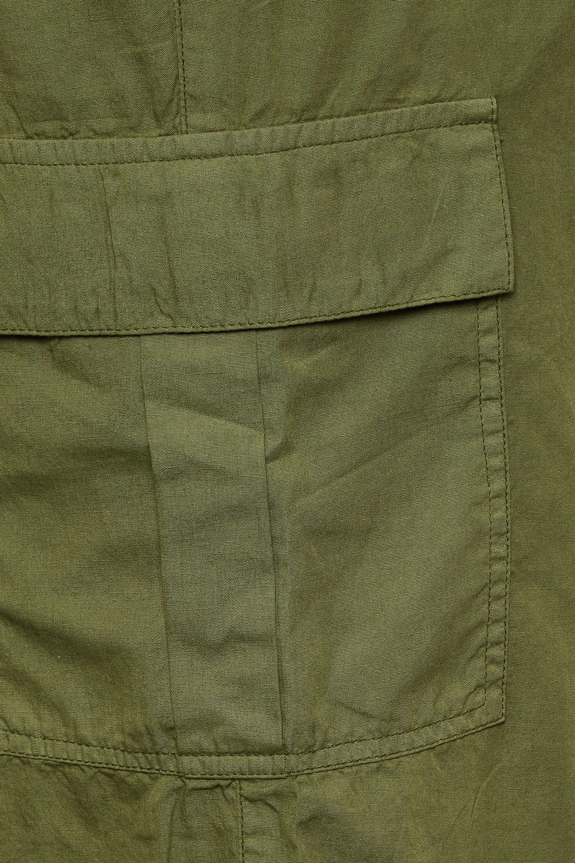 YOURS Curve Khaki Green Cargo Shorts