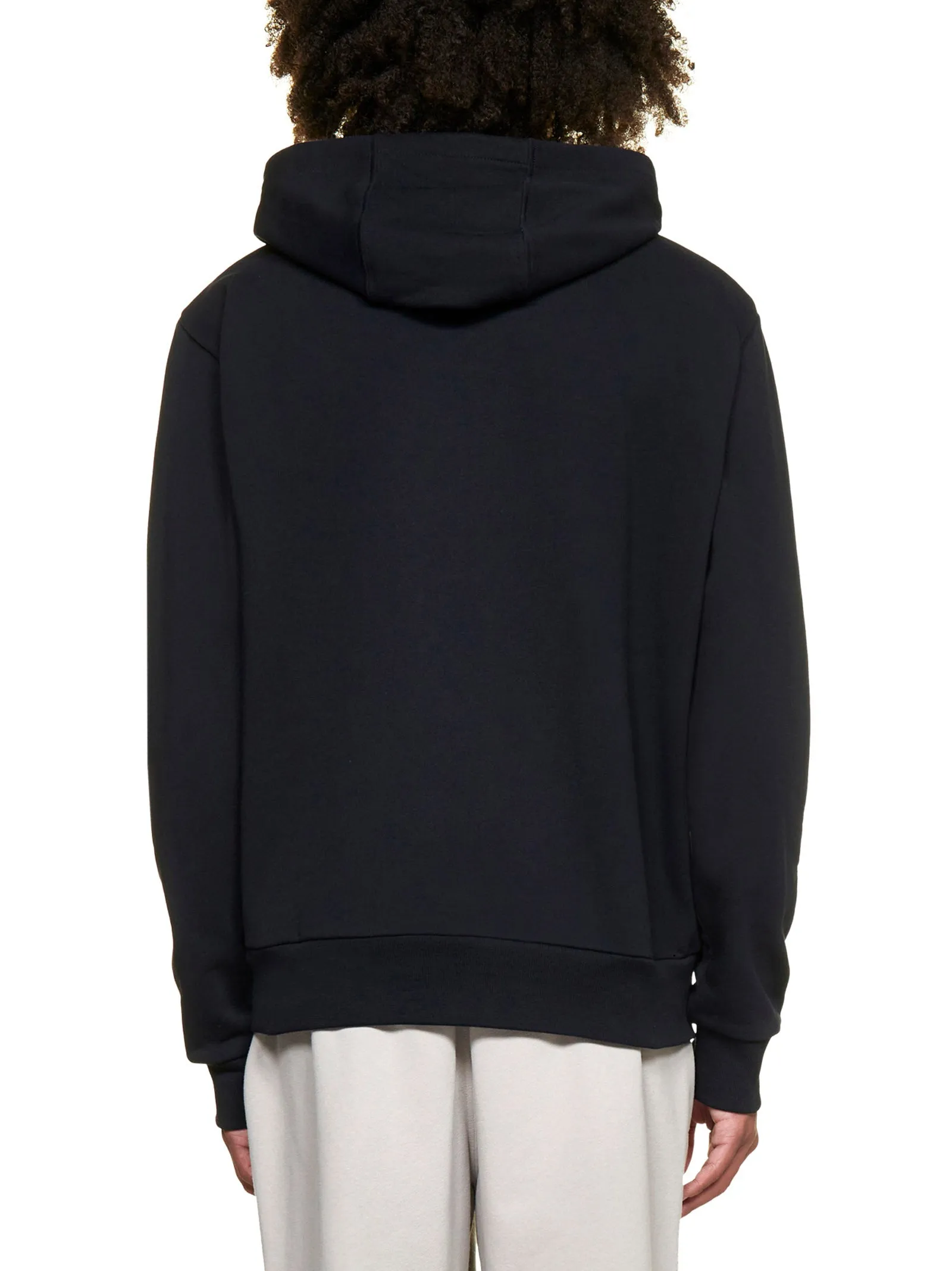 Z Zegna Logo Printed Long-Sleeved Hoodie