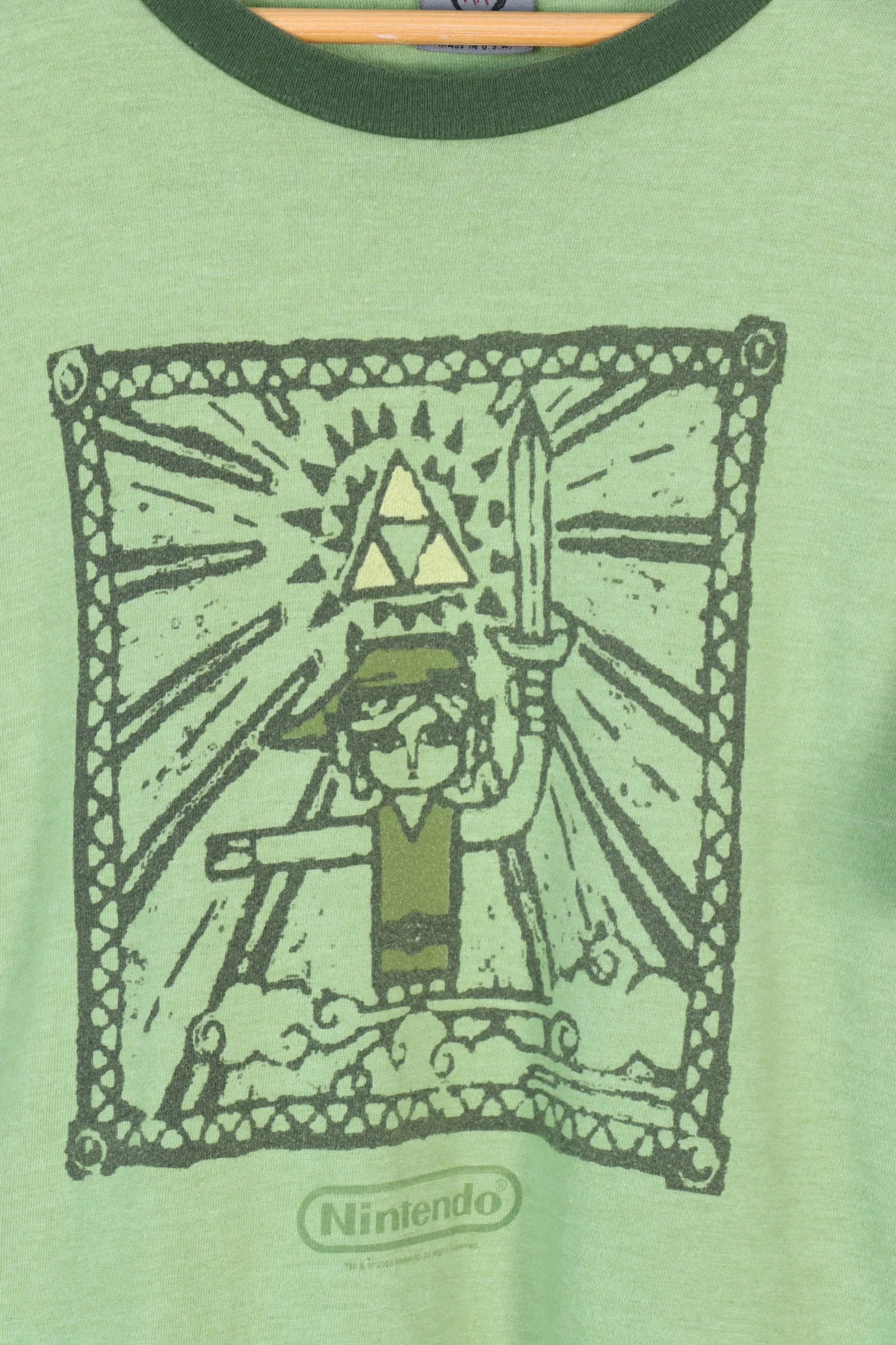 ZELDA Nintendo Green Ringer 50/50 T-Shirt (S)