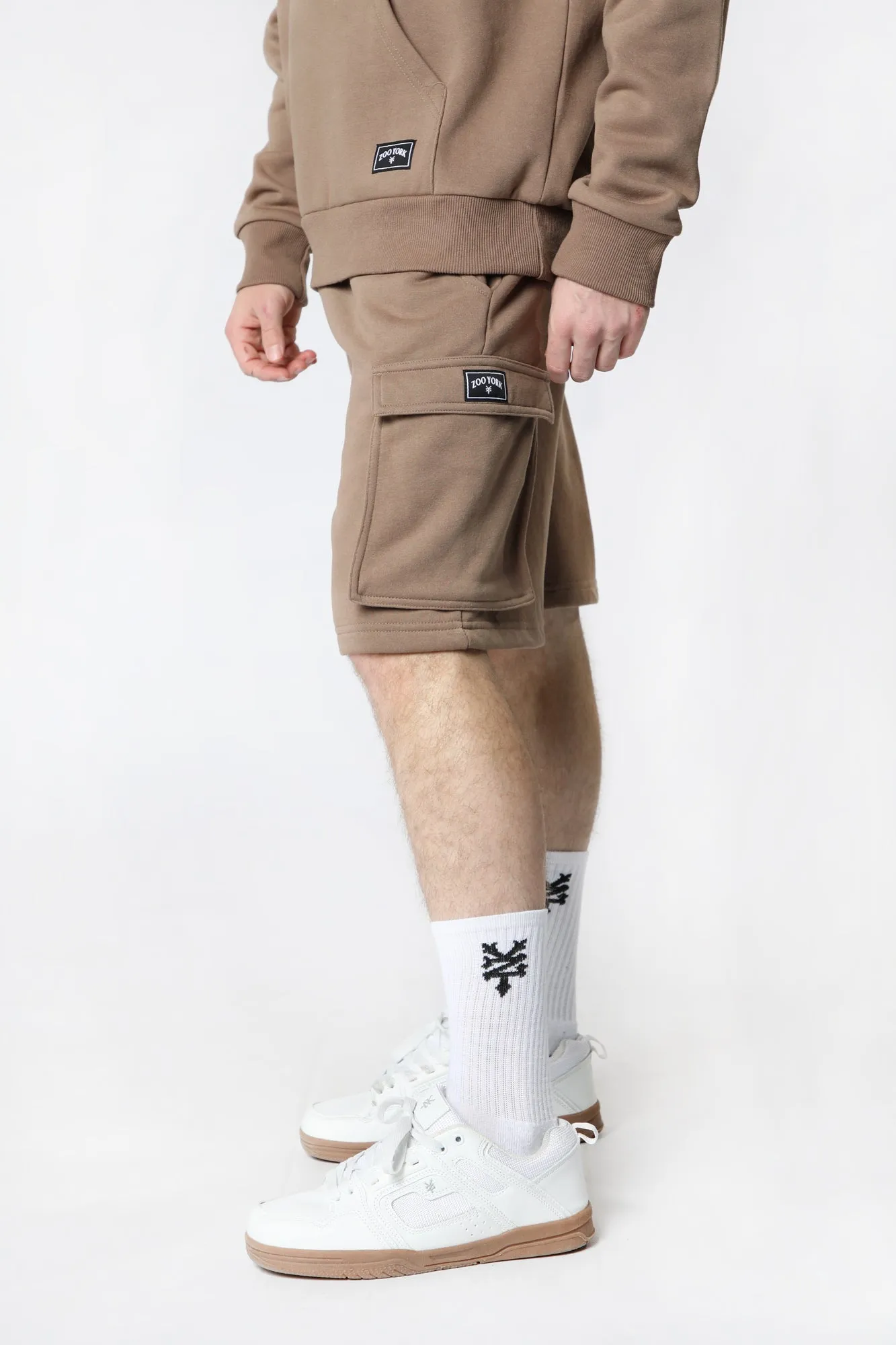 Zoo York Mens Fleece Cargo Shorts