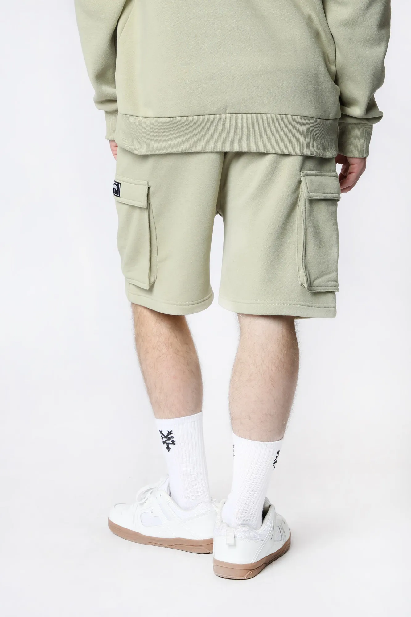 Zoo York Mens Fleece Cargo Shorts